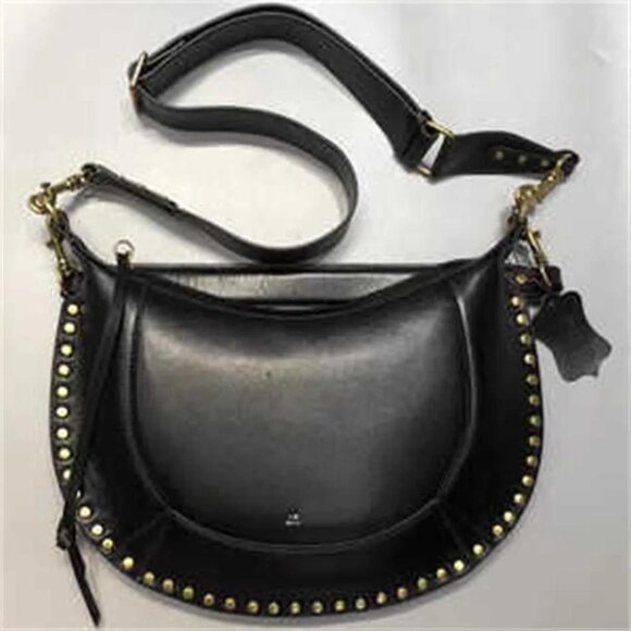 Isabel Marant Sleek Black Crossbody with Gold Details Fashion❤️🎉🎉🎉🎉 - Picture 5 of 8